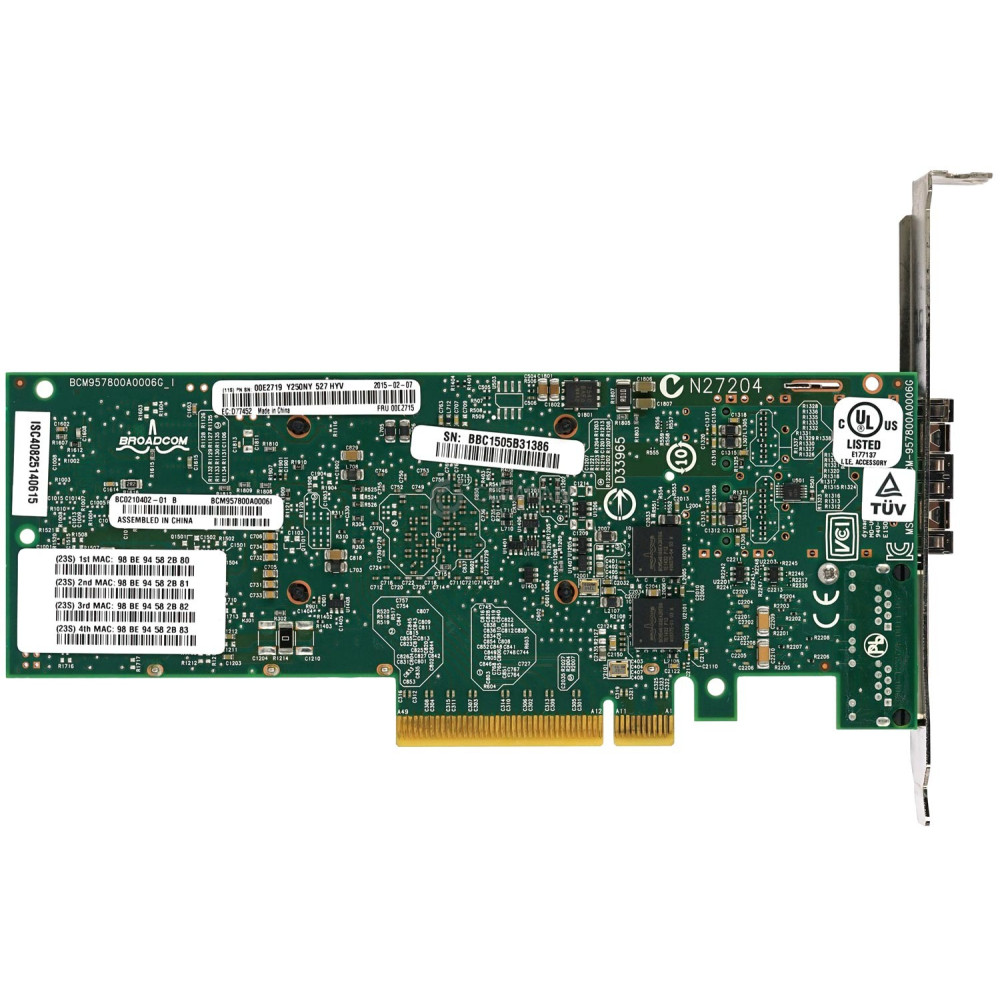 EN0T IBM PCIE2 2-PORT 10GB SFP 2-PORT 1GB RJ-45 ADAPTER  FOR IBM POWER S822L